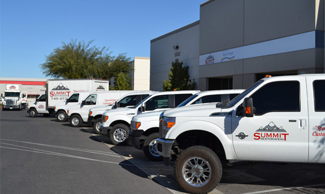 Row of Trucks